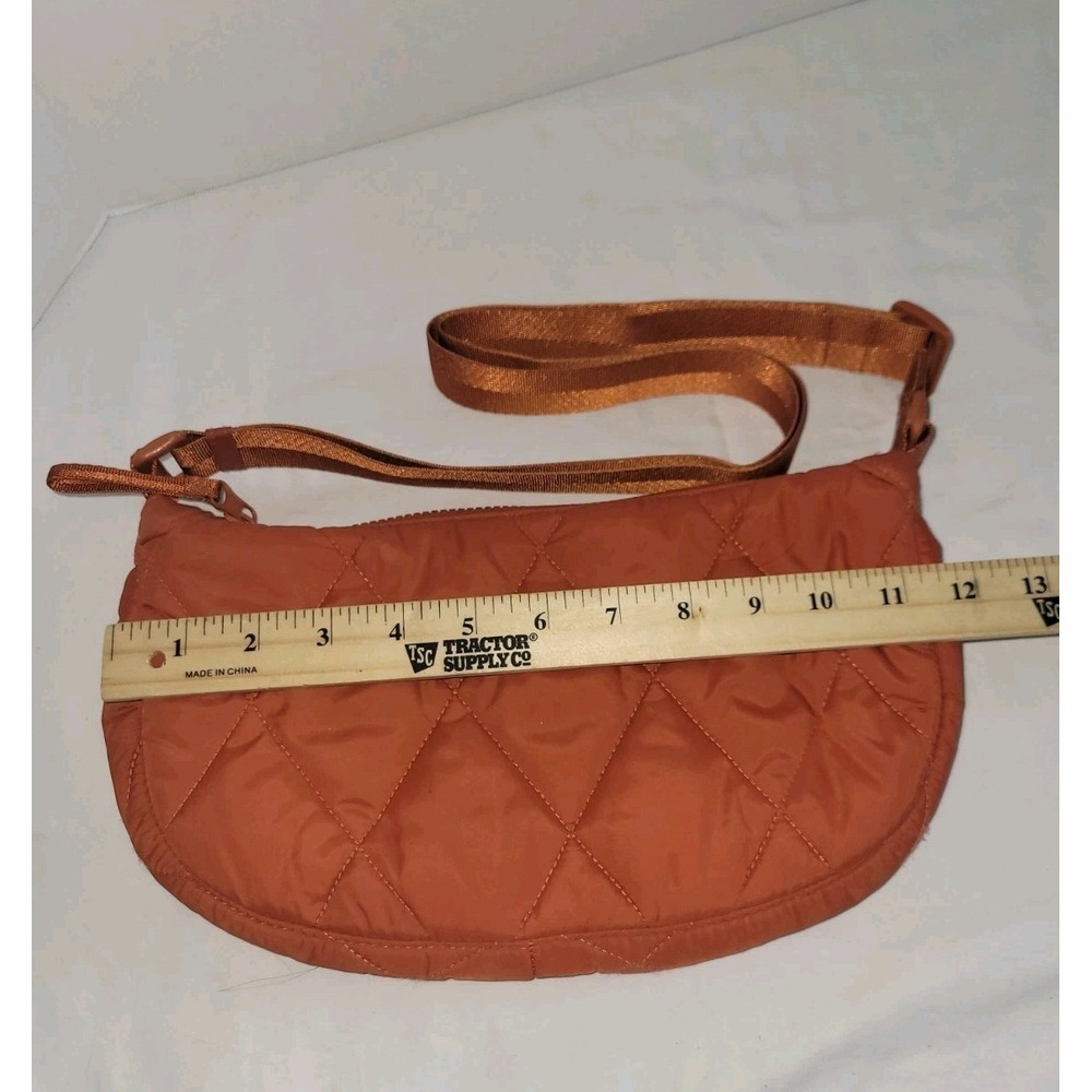 Vera Bradley Featherweight Springbrook Sling Burnt Orange Quilted Crossbody - Picture 2 of 7